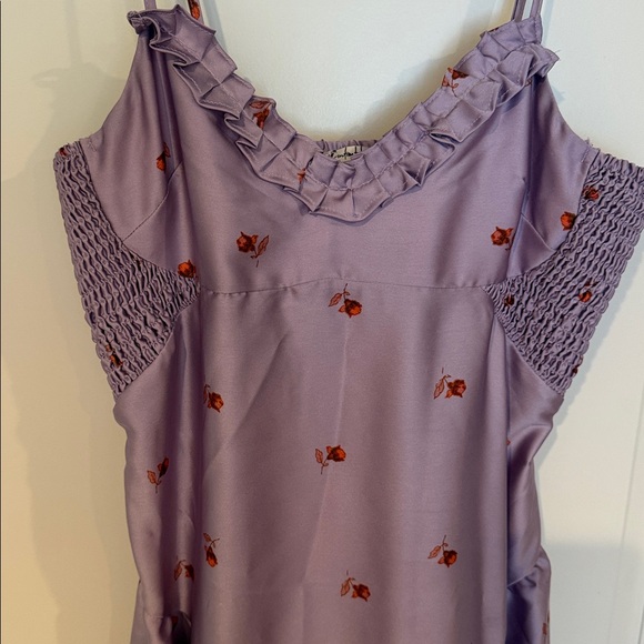 Lavender Floral Slip Dress Intimately by Free People Size M - Picture 8 of 9